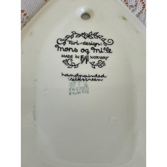 Vintage 1960s Set of 3 Wall Plates Turi Design Mons og Mille Figgjo FF Norway - Picture 3 of 12